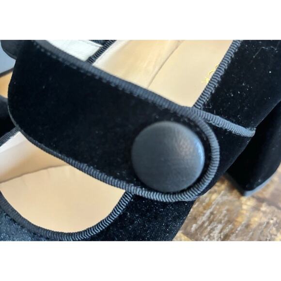 Tuckernuck Velvet Ellie Block Maryjane Heel black Size 8 - Picture 13 of 16
